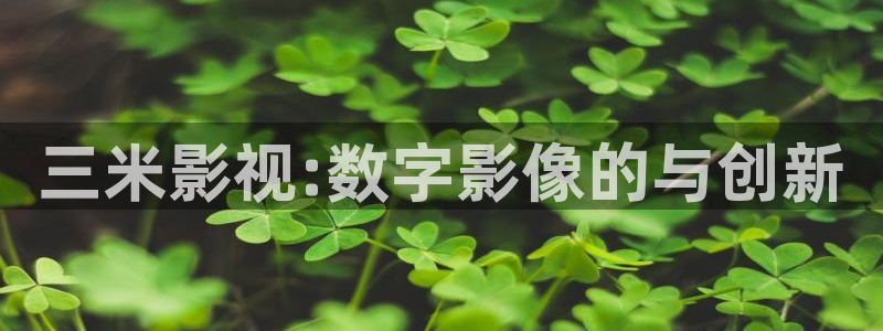 操欧美影院：三米影视:数字影像的与创新